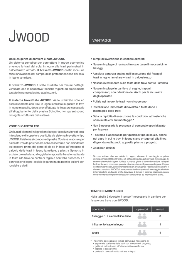 Advantages Jwood system
